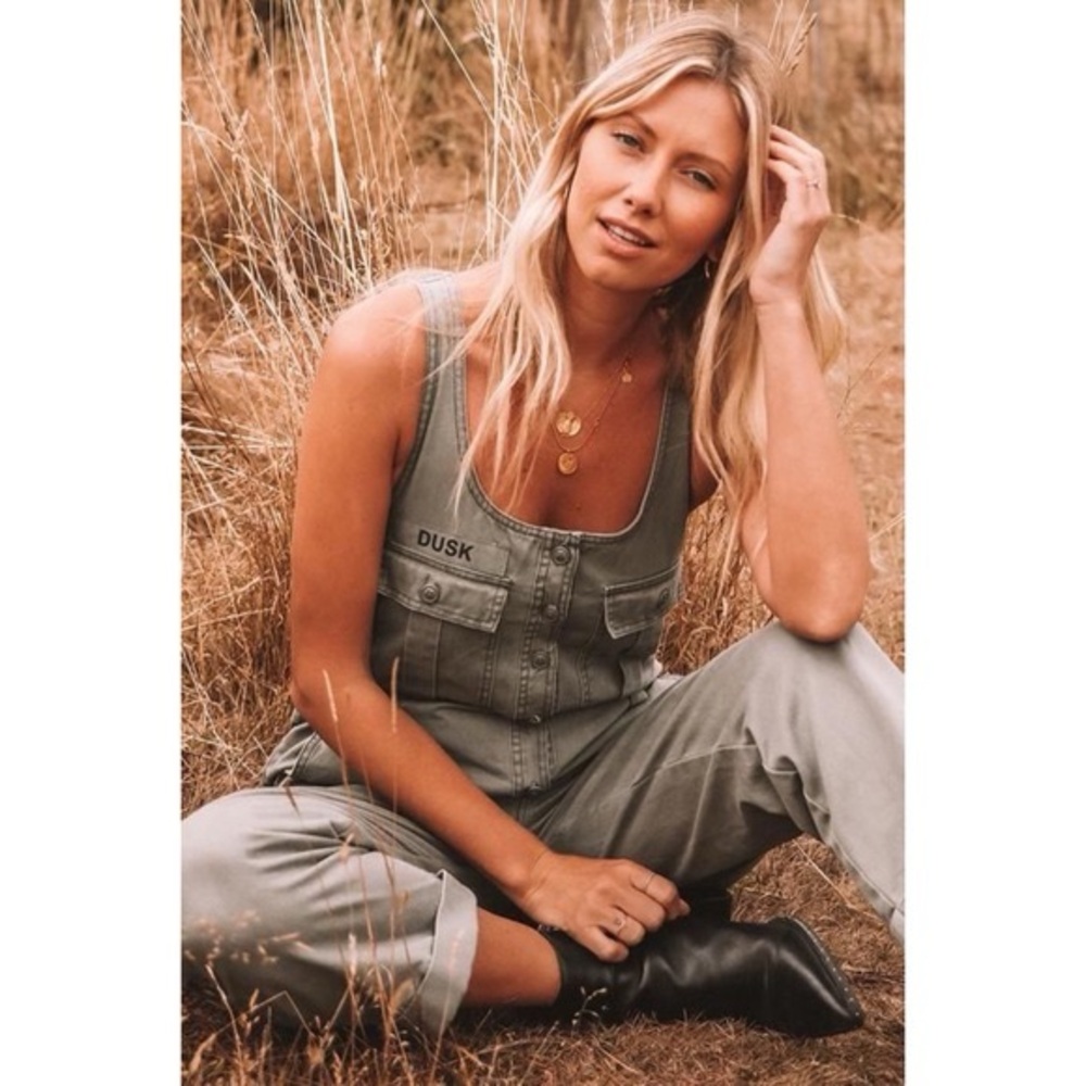 Spell & the Gypsy Dusk Boiler Army Olive Green Jumpsuit XS